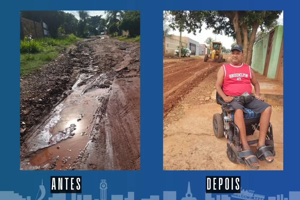 A pedido do vereador Marquinhos Trad, a Prefeitura realizou melhorias na Rua Enzo Ciantelli.