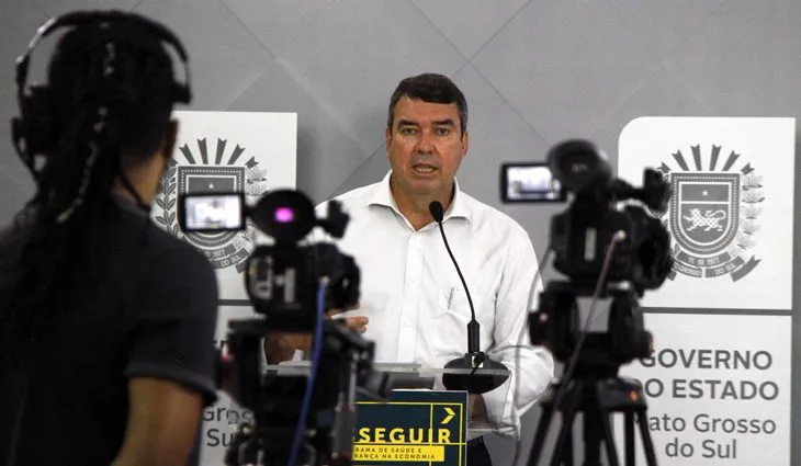 O governador de Mato Grosso do Sul, Eduardo Riedel, convida a imprensa para o Seminário Estadual de Finanças e Tributação