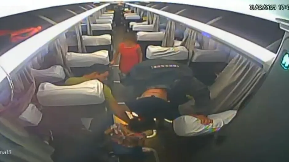 Crianças presenciaram morte de passageiro em ônibus de viagem 