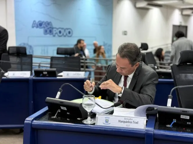Vereador Marquinhos Trad critica prioridades do Executivo e defende derrubada de vetos na LOA e no PPA 2026.