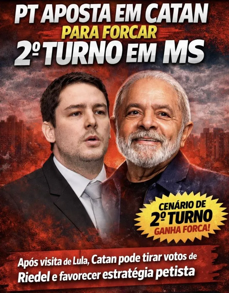 PT APOSTA EM CATAN PARA FORÇAR 2º TURNO EM MS