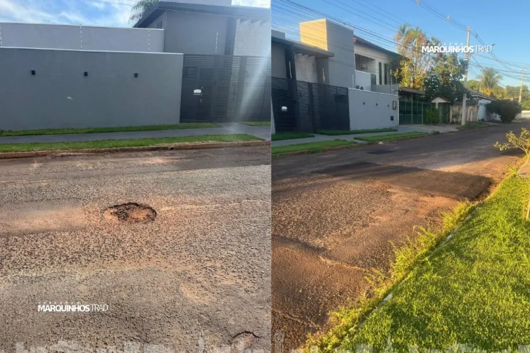 Atuação do gabinete de Marquinhos Trad garante melhorias e leva tapa-buracos à Vila Santo Amaro