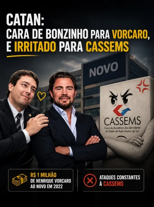 Em silêncio sobre caso Vorcaro, Catan volta ofensiva contra Cassems e vira alvo de críticas nos bastidores