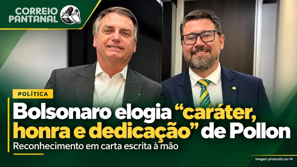 Bolsonaro elogia “caráter, honra e dedicação” de Pollon em carta escrita à mão