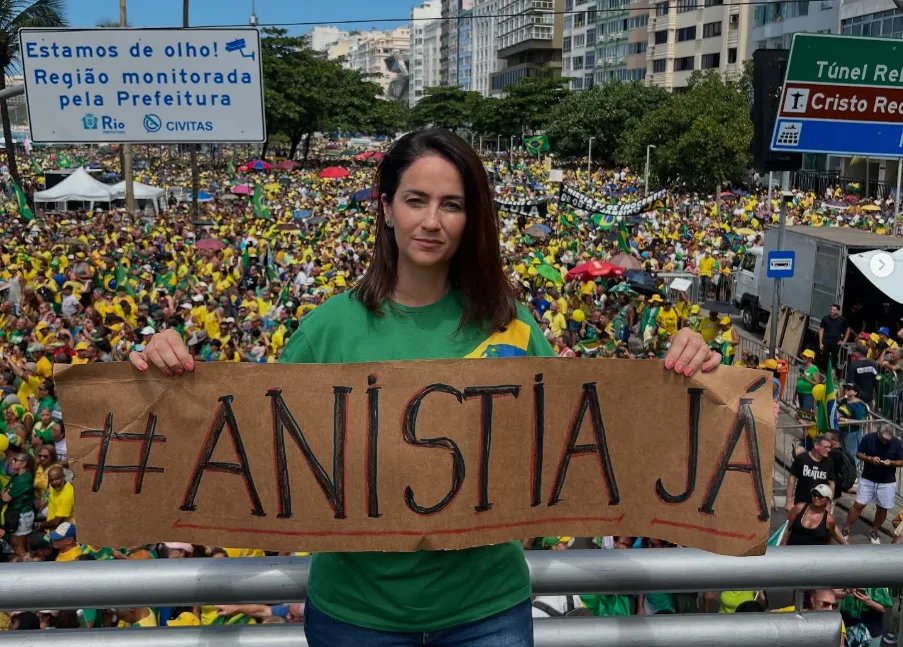 VICE-PREFEITA DE DOURADOS PARTICIPA DE ATO NO RIO PEDINDO ANISTIA AOS CONDENADOS DO 8 DE JANEIRO