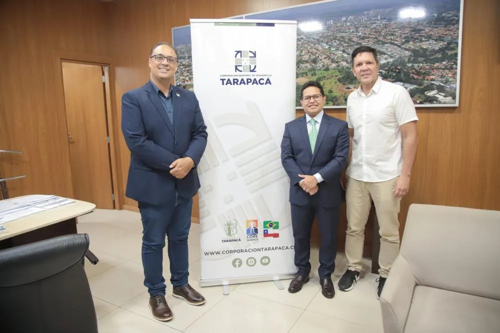 PAPY E REPRESENTANTE DO ESCRITÓRIO CHILENO CONVERSAM SOBRE PARCERIAS NA CAPITAL
