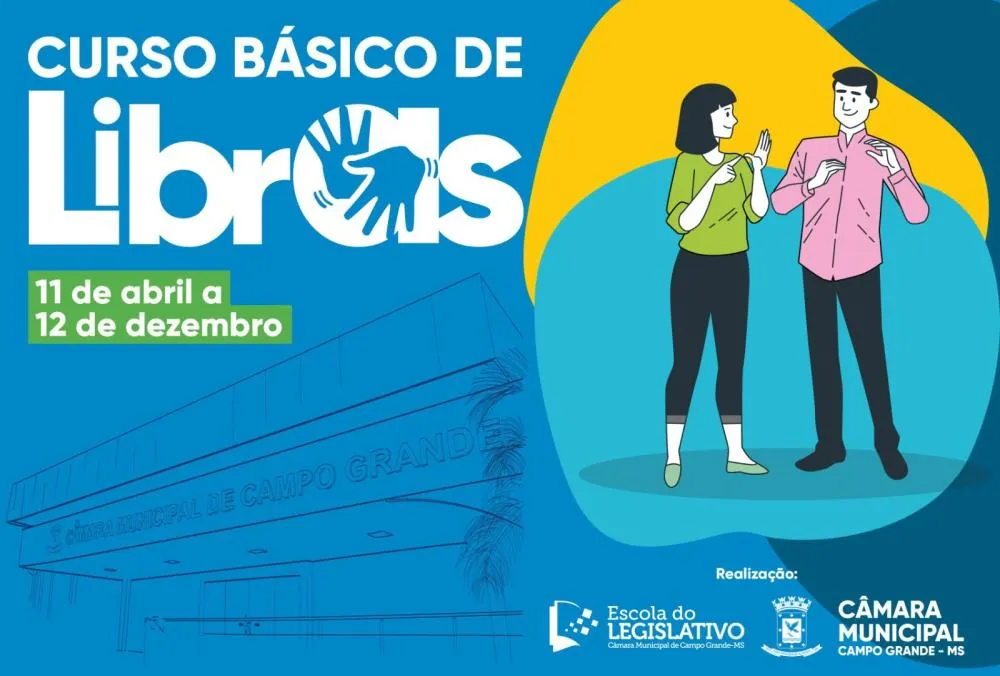 CÂMARA MUNICIPAL DE CAMPO GRANDE OFERECE CURSO BÁSICO DE LIBRAS GRATUITO