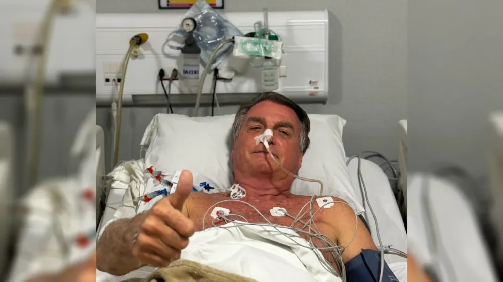BOLSONARO TEM BOA EVOLUÇÃO CLÍNICA, MAS PERMANECE NA UTI SEM PREVISÃO DE ALTA